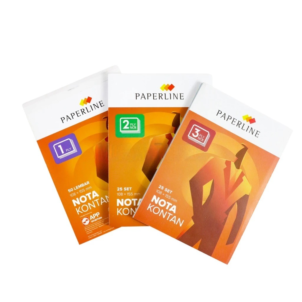 Buku Nota Kontan Bon 1 Ply Paperline HVS Putih 108x155mm 50 lembar — 5