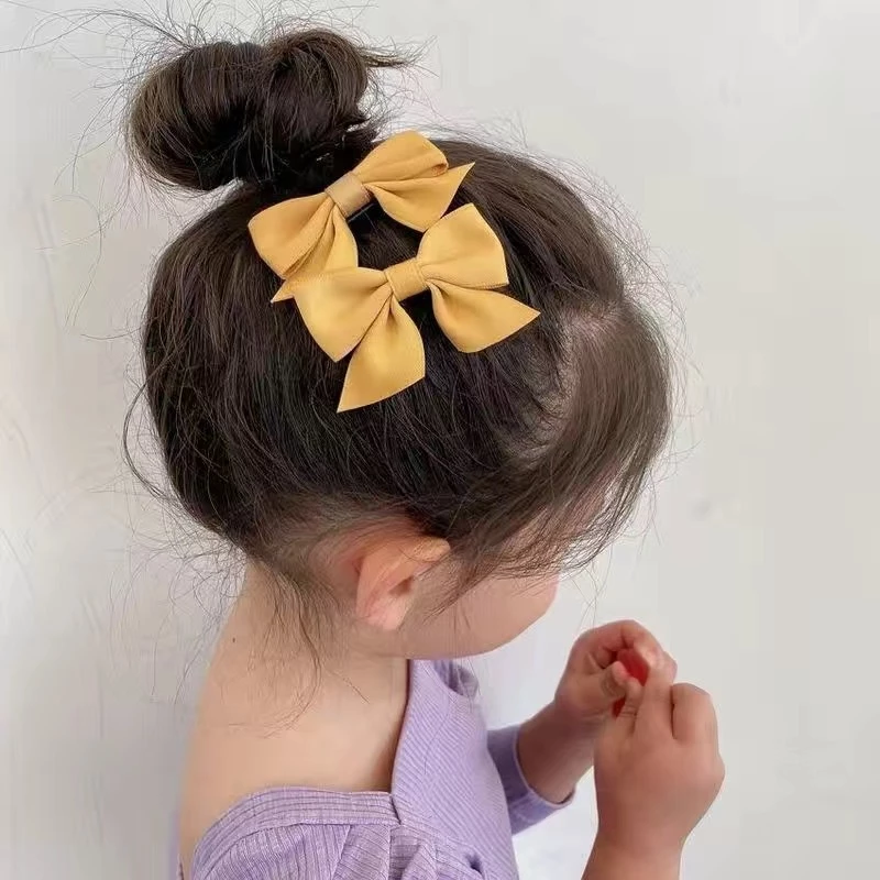 Jepit Rambut Pita Anak Lucu 2 in 1 Hair Pin Ribbon Cute Korea Style — 10
