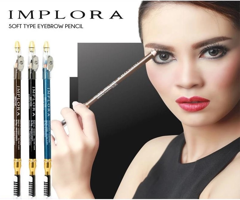 Pensil Alis Eyebrow Pencil Lengkap dengan Serutan dan Sisir lembut — 4