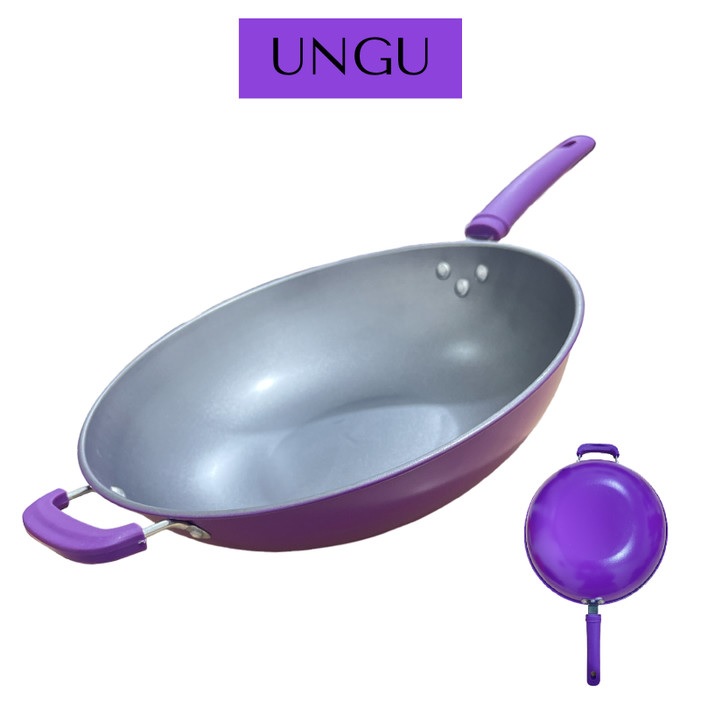 Wajan Gagang Kuping Jumbo 34cm Anti Lengket Enamel Tanpa Minyak — 3