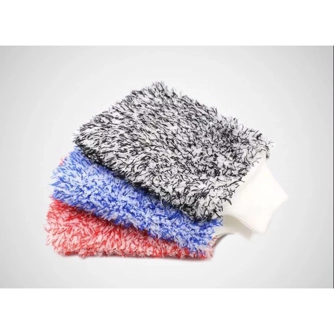 Sarung Tangan Cuci Kendaraan Microfiber Wash Mitt Ala Korea Lembut — 5