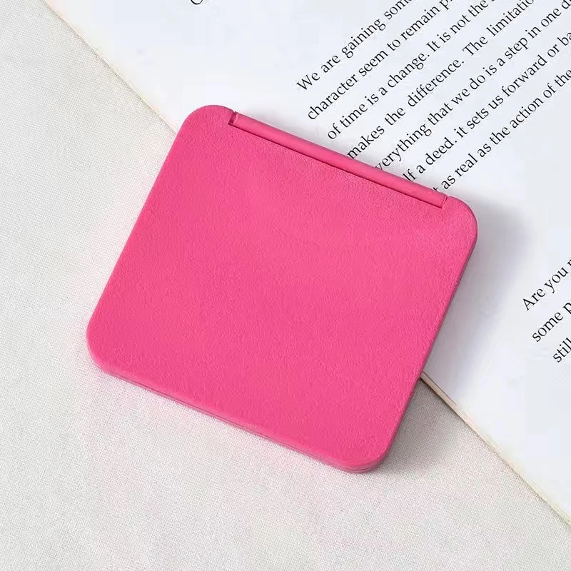 Cermin Lipat 2 Sisi Persegi Kaca Make Up Polos Mini Mirror Decor Sticker