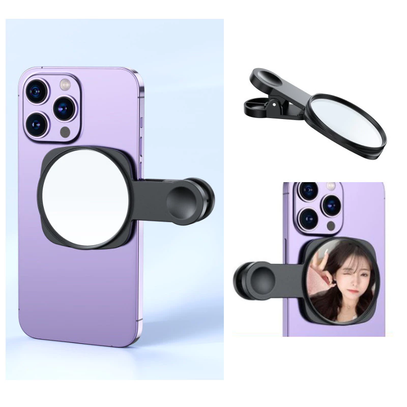 Cermin Selfie Swafoto Kamera belakang Hp Ponsel Klip Reflektif — 4