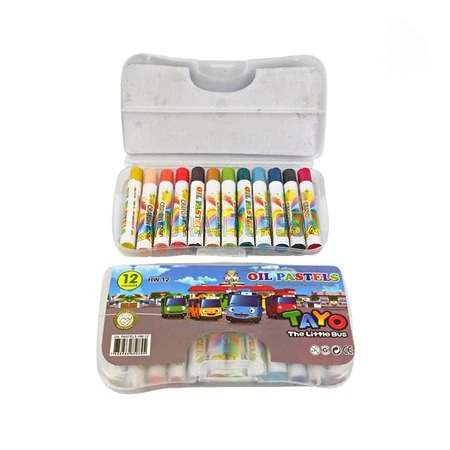 Crayon Krayon Mini Set 12 Warna Anak Anak Sekolah untuk Mewarnai — 5