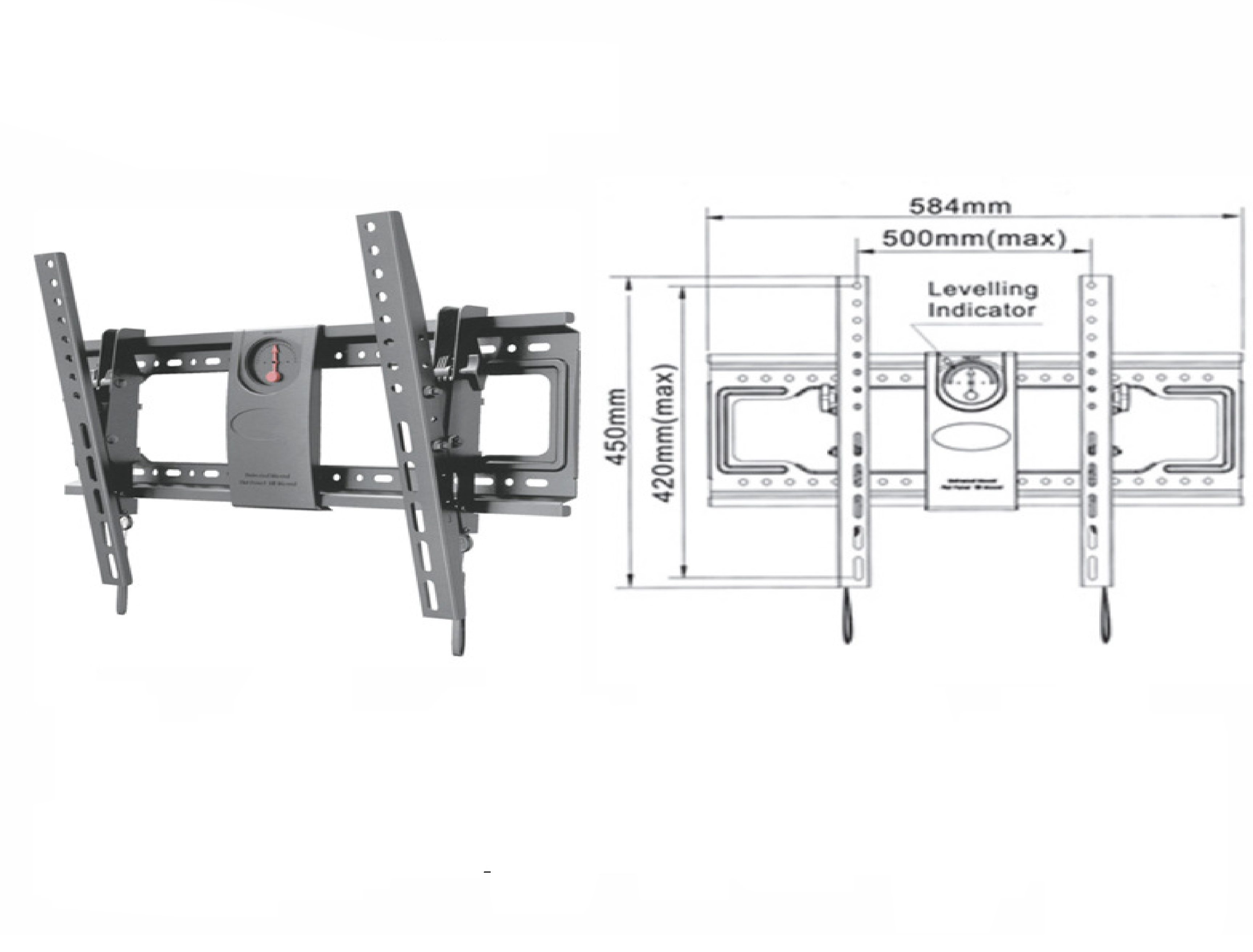 Bracket Gantungan TV Tempel Dinding LED LCD Flexible — 4