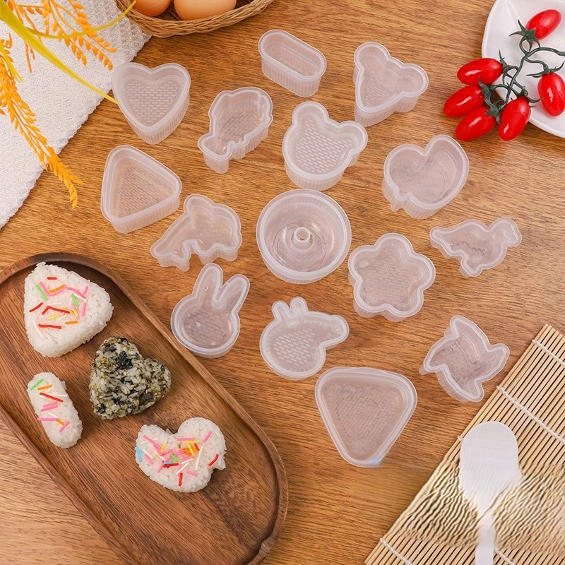Cetakan Nasi Sushi Bento Onigiri Anti Lengket Bahan Plastik PP — 7