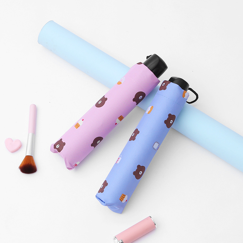 Payung Lipat Motif Beruang Lucu Folding Umbrella Bear Hujan dan Panas — 7