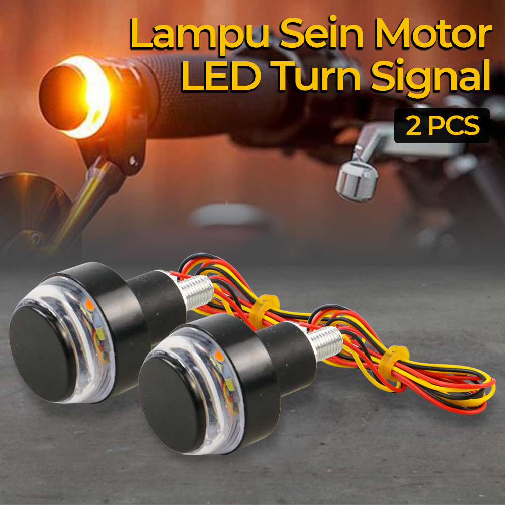 Lampu Stang Motor LED Jalu Kiri Kanan Handle 2 Mode Sen — 4