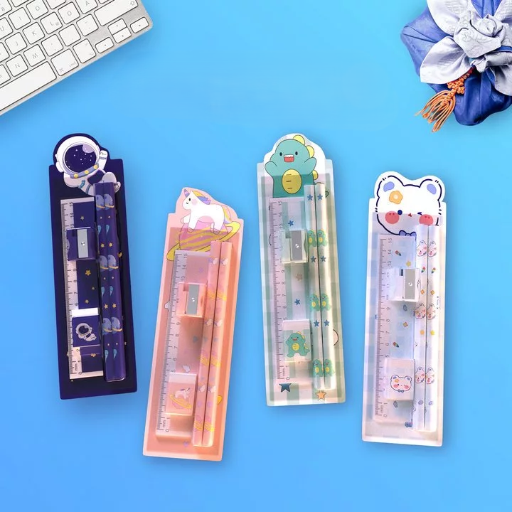 Pensil Set Anak Aimilo 5in1 Lucu untuk Tempat Pensil Sekolah — 4