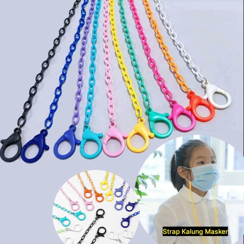 Rantai Tali Masker Korea Akrilik Lanyard Dengan Pengait 2 Sisi — 7