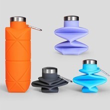 Botol Air Minum Silikon Lipat 700ml Bebas BPA Praktis dan Anti Bocor — 2