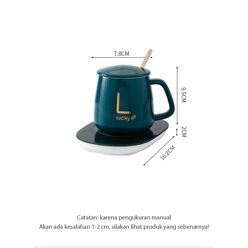 Mug Cangkir Listrik Pemanas Air Teh dan Kopi Portable — 3
