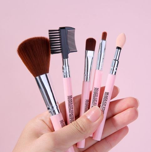 Brush Makeup Set / Kuas Makeup Set 5 In 1 — 8