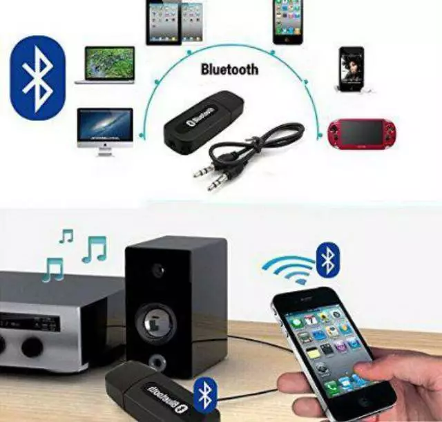 Bluetooth Audio Receiver CK-02 USB Wireless 3.5mm Receiver Adapter Aux — 6
