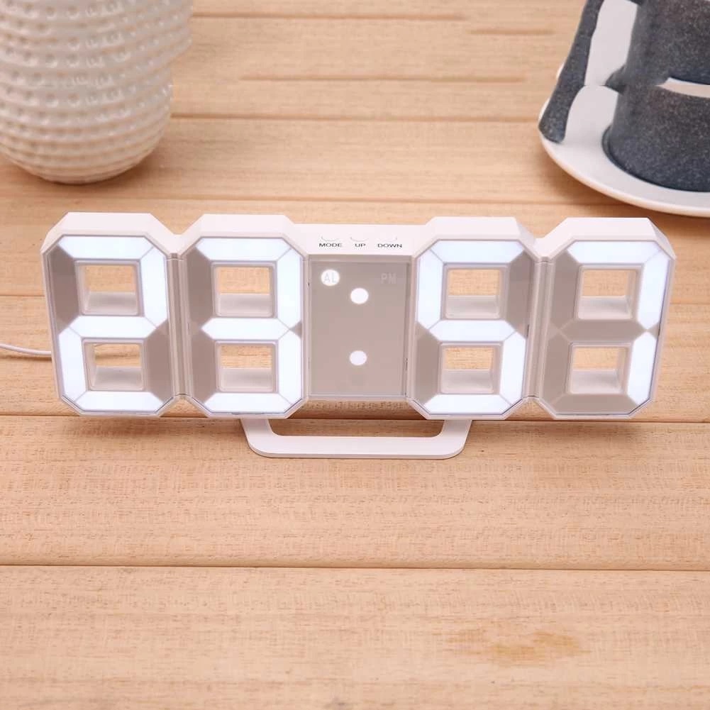 Jam Dinding Digital LED 3D Clock Aesthetic Modern Style — 4