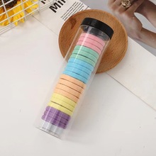 Ikat Rambut Dewasa Anak Wanita Elastis Motif Polos 20Pcs Gaya Korea — 3