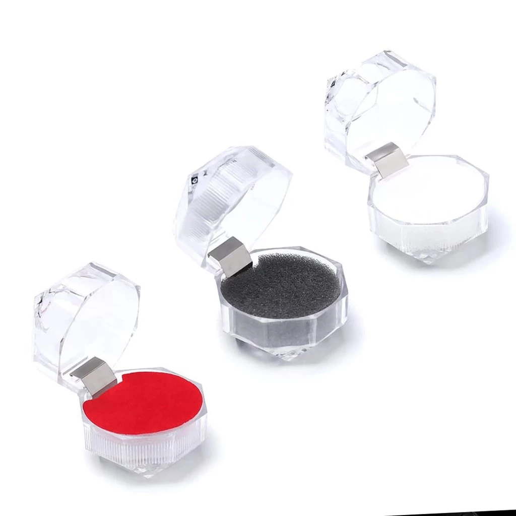 Tempat Cincin Mika Kristal Elegan Wadah Perhiasan Acrylic Unik — 6