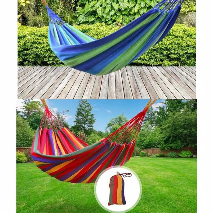 Hammock Ayunan Gantung Kain Tempat Tidur Outdoor Serbaguna — 6