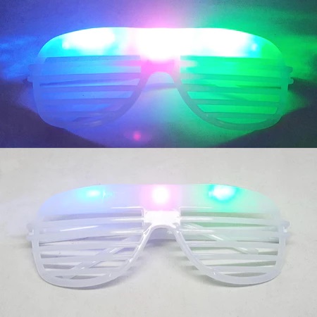 Kacamata Party Pesta Acara Lampu LED Colorful Berkedip 3 Mode Stylish — 6