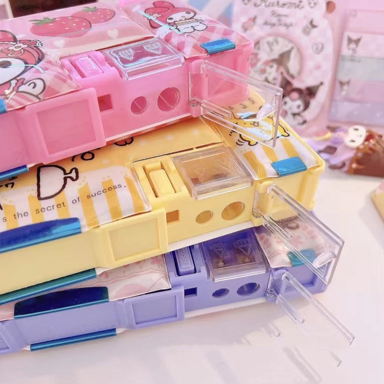 Kotak Pensil 2 Sekat Magnet Anak Sekolah TK SD Karakter Lucu Sanrio — 7