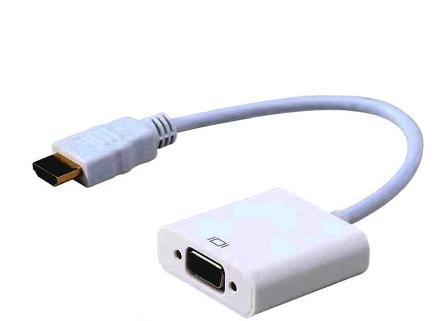 Kabel Converter HDMI to VGA VGA to HDMI Plus Audio Resolusi 1080p