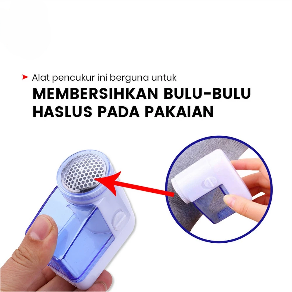 Lint Remover Pencukur Penghilang Serat Kain Wol Bulu Pakaian — 8