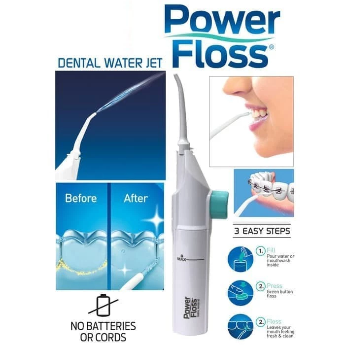 Power Floss Dental Flosser Alat Pembersih Gigi Semprot Lebih Efektif — 4