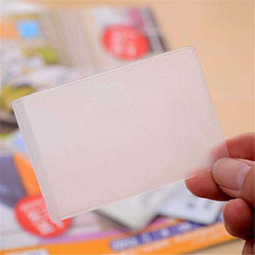 Card Cover Kartu ATM SIM KTP Kartu Nama Transparan Plastik Pelindung — 4