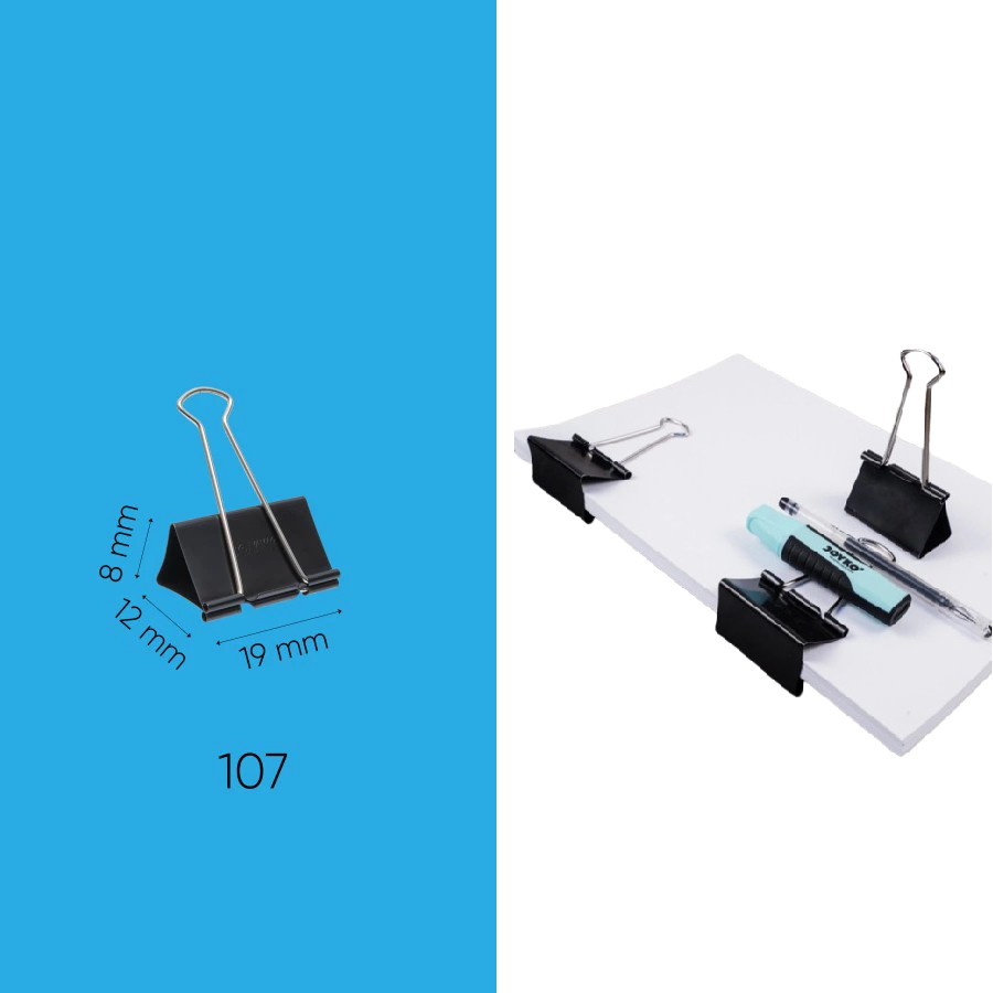 Binder Clip Klip Penjepit Kertas File Berkas Perlengkapan Kantor — 7
