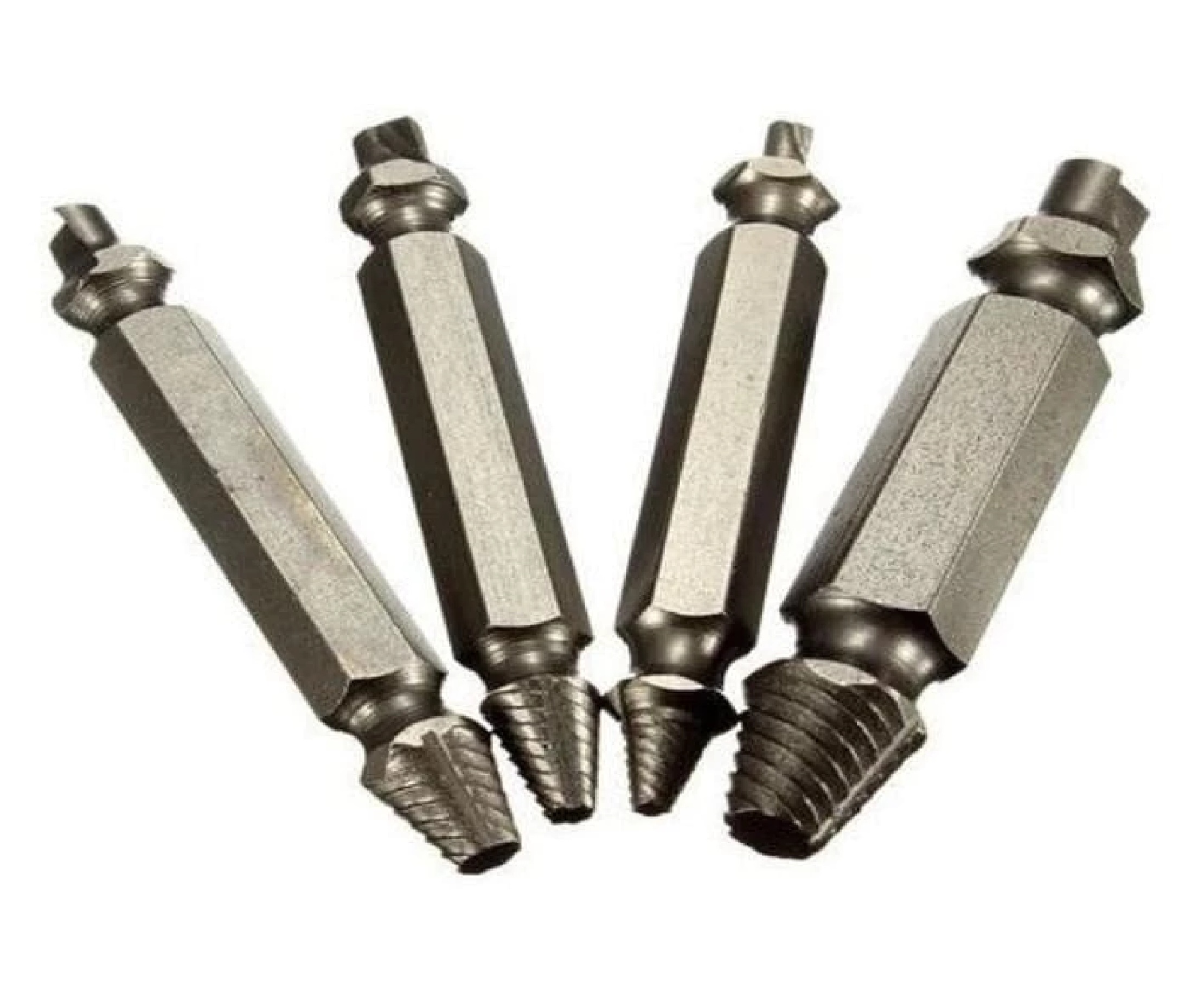 Screw Extractor Alat Pembuka Baut Rusak Set 4 Mata Bor Repair Kit — 6