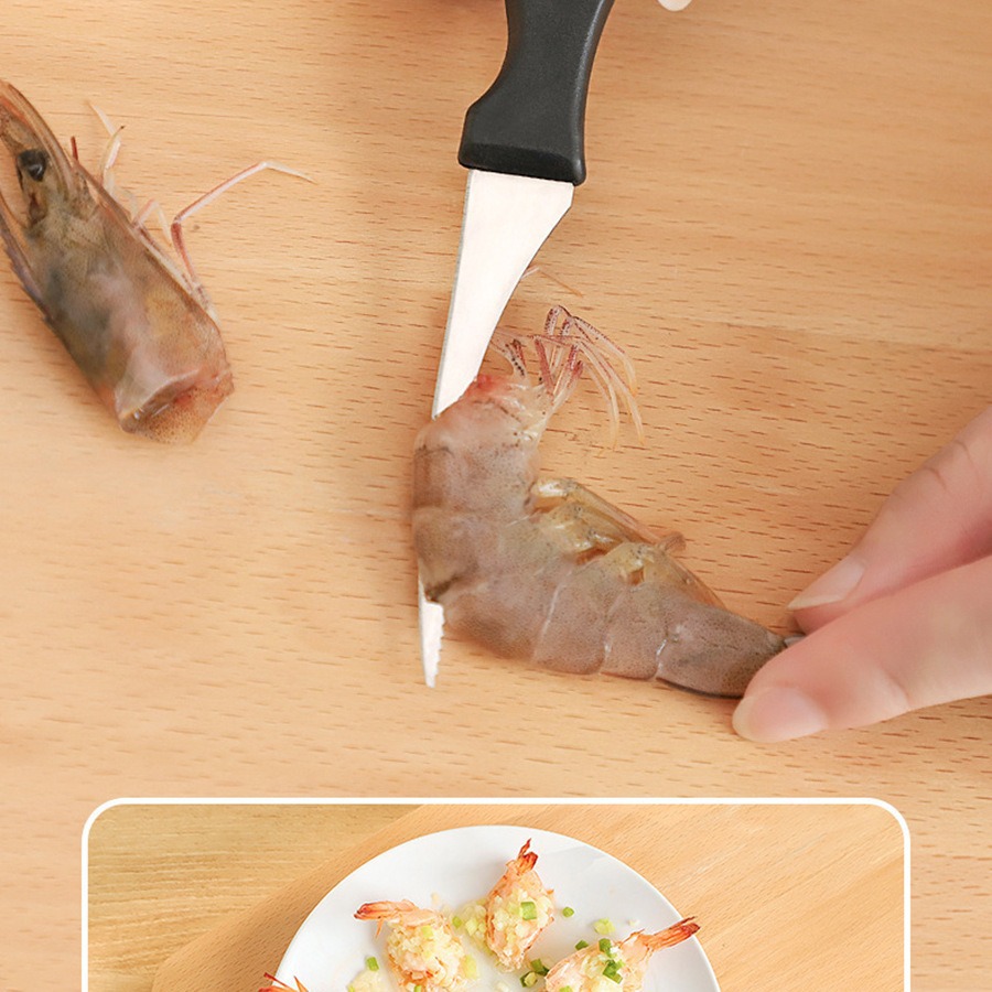 Pisau Dapur Udang Mini Alat Praktis Memotong dan Membersihkan Udang — 7