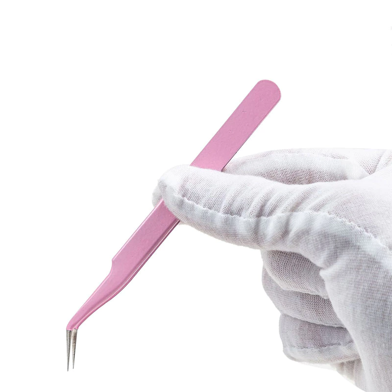 Pinset Model Bengkok Lengkung Stainless Steel 10.7cm — 3