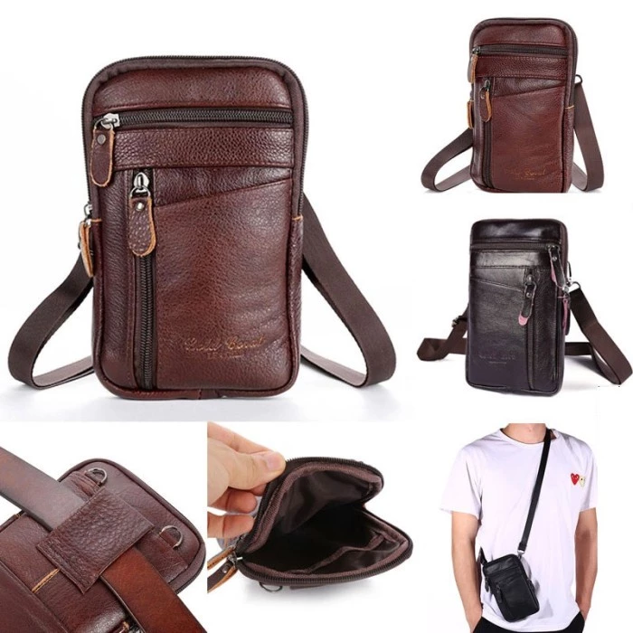 Tas Dompet Pinggang Slingbag Gadget Pria Minimalis dan Multifungsi — 8