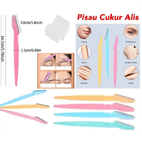 Pisau Cukur Alis Mata Ringan Presisi Efisien dan Serbaguna — 2