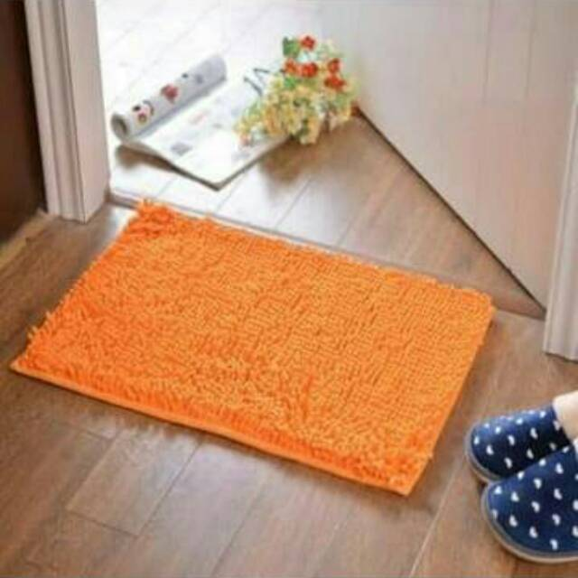 Keset Cendol Mickrofiber Halus Lembut Anti Slip Kamar Mandi Ruang Tamu — 9