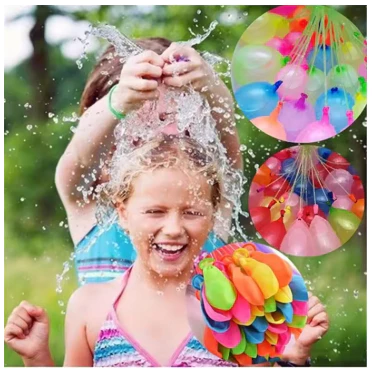 Balon Air Tiup Anti Bocor Magic Waters Ballons 11 PCS Aneka Warna — 7