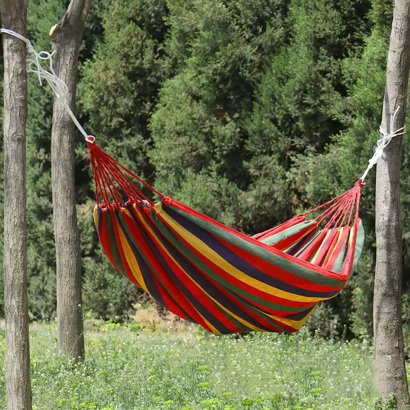 Hammock Ayunan Gantung Kain Tempat Tidur Outdoor Serbaguna — 5