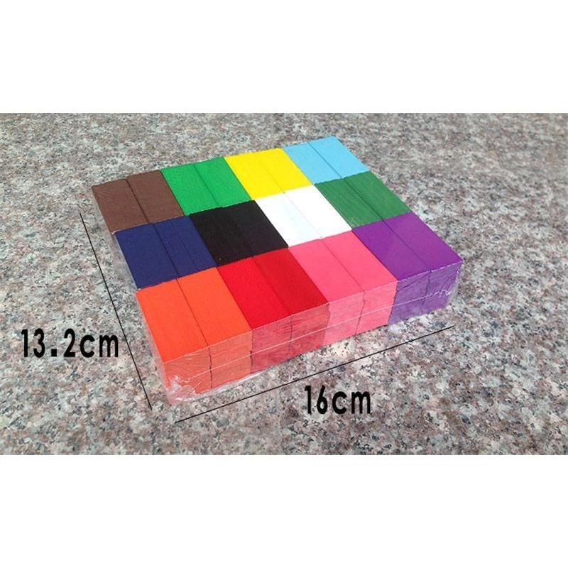 Mainan Anak Balok Kayu Susun Warna Wiss Toys Puzzle Domino Edukasi 120 — 6