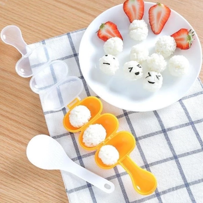 Cetakan Nasi Bulat Bento Rice Ball Shaker 2in1 — 9