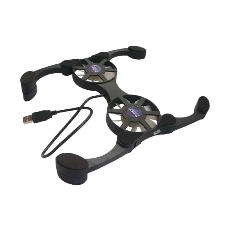 Kipas Laptop Lipat Ace Cooling Fan Tipe Kepiting 2 LED Gaming Praktis
