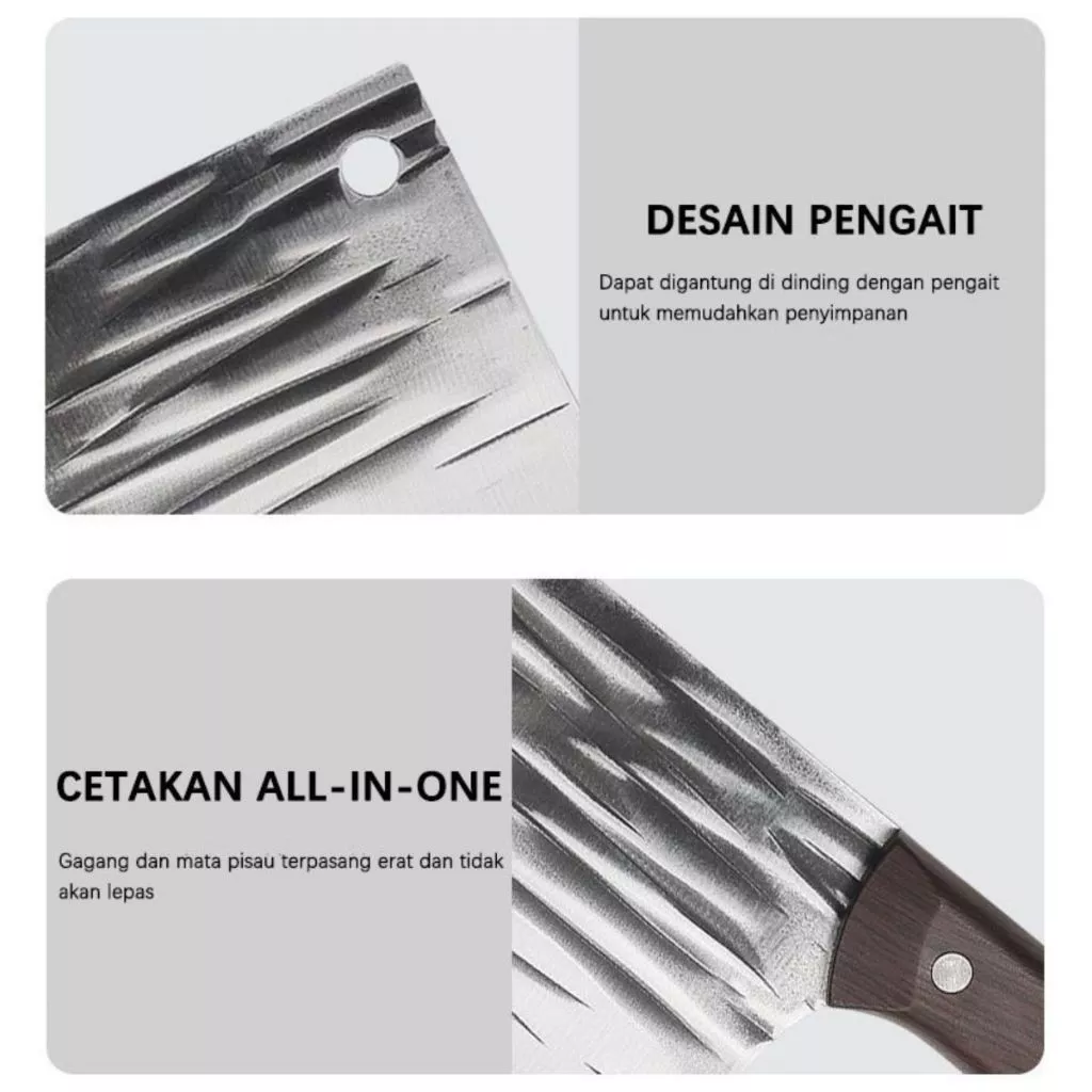 Pisau Dapur MJ77 Pisau Koki Super Tajam Stainless Steel — 8