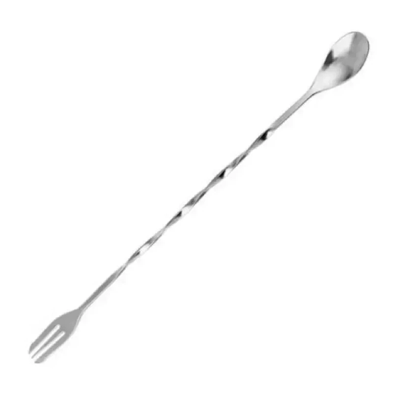 Sendok Garpu Panjang Alat Pengaduk Koktail Stainless Steel Mixer — 7