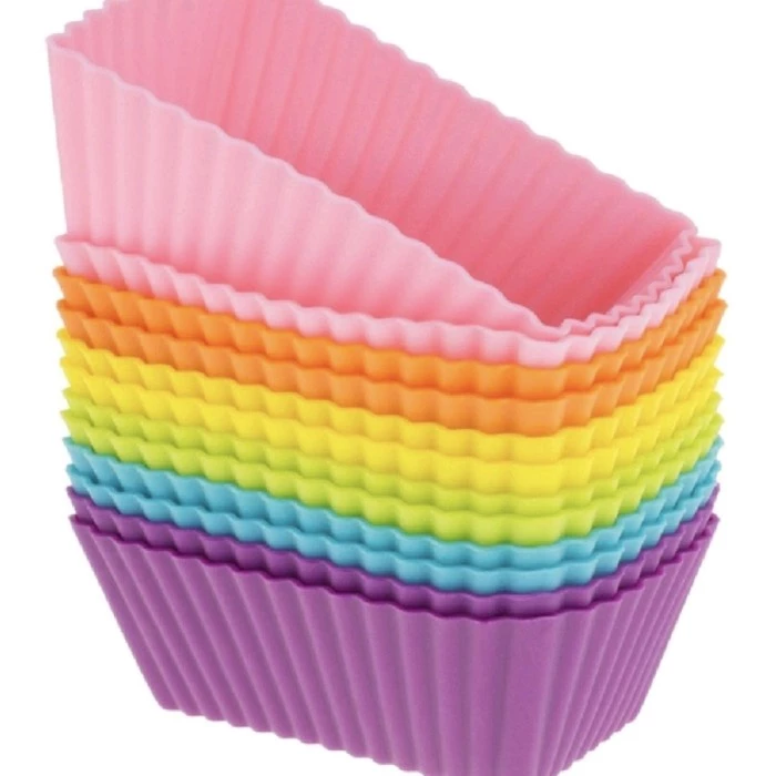 Cetakan Bekal Anak Muffin Silikon Partisi Sekat Hiasan Bento silikon