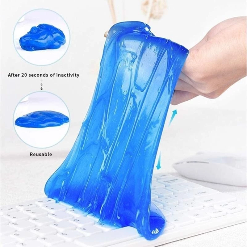 Slime Jelly Cleaner Pembersih Debu Sela Dashboard Mobil Keyboard — 3