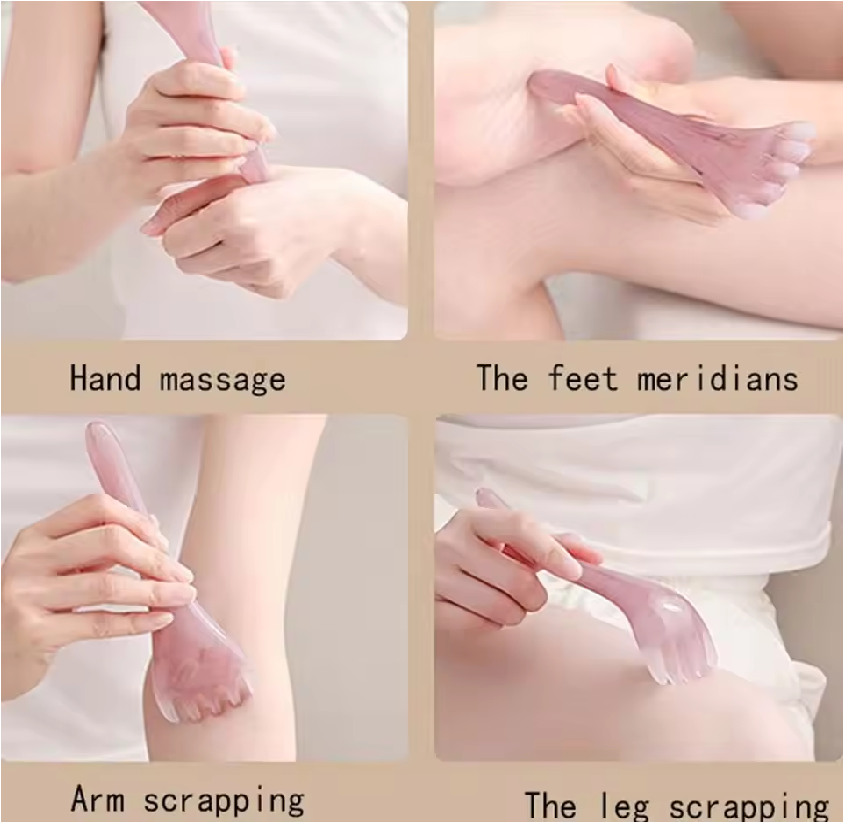 Sisir Guasha Face Massager Terapi Alat Pijat Wajah Kepala Leher Kaki — 3