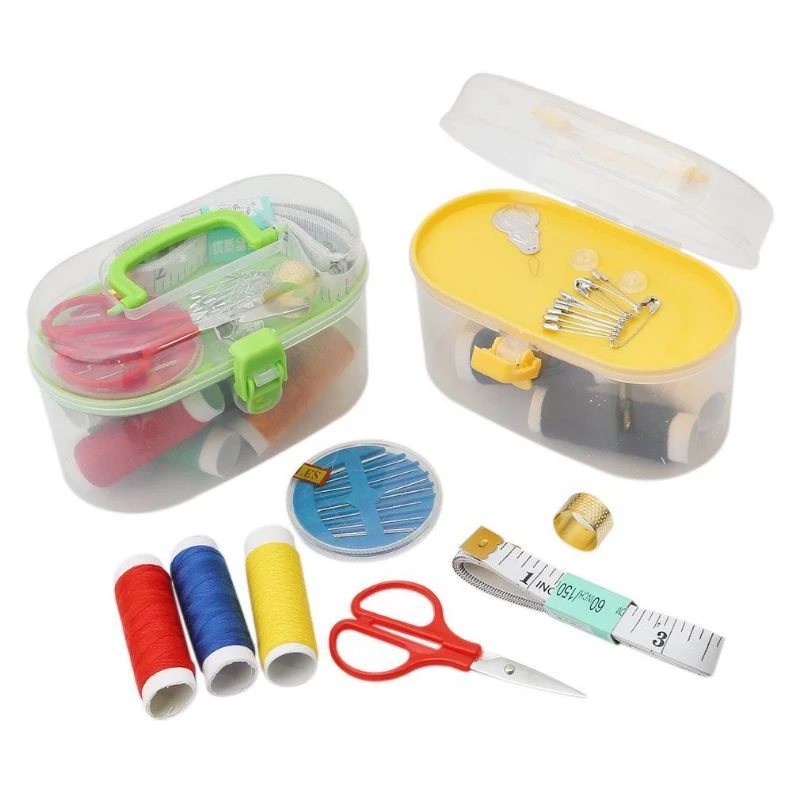Sewing Kit Set Alat Jahit Kotak Box Alat Menjahit Benang Jarum Meteran — 7