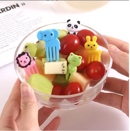 Garpu Bento Karakter Lucu Tusukan Buah Kue Hiasan Bekal Aksesoris — 7