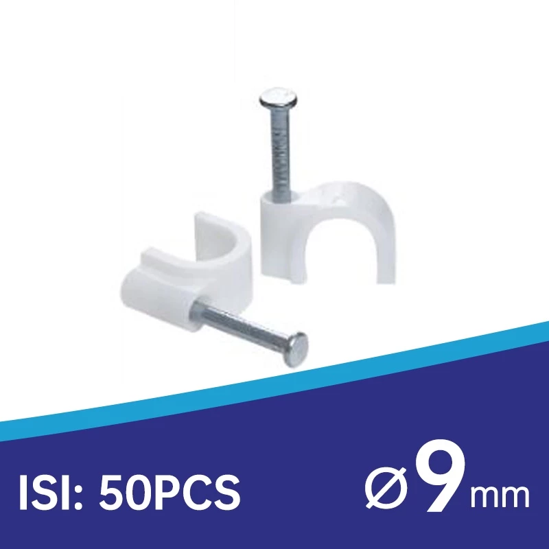 Klem Kabel Paku Beton Pipa Cable Clip Listrik Serbaguna