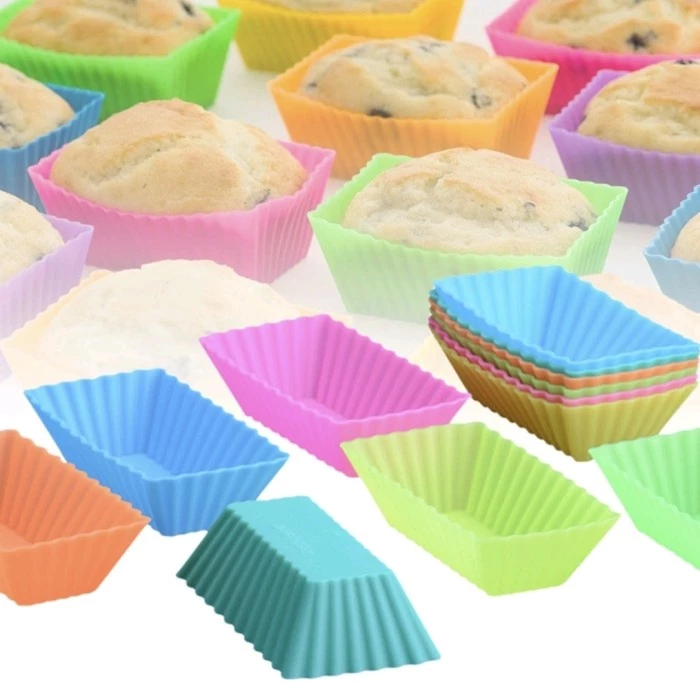 Cetakan Bekal Anak Muffin Silikon Partisi Sekat Hiasan Bento silikon — 4