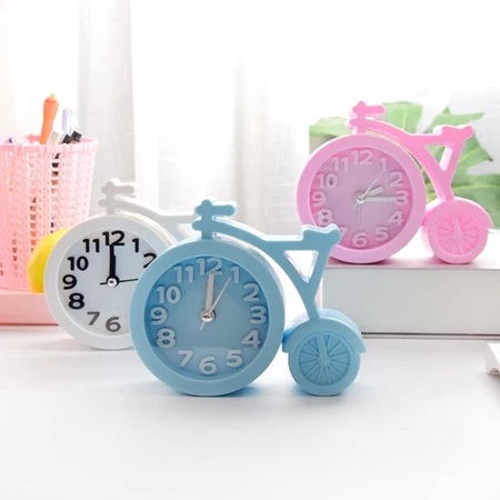 Jam Meja Model Sepeda LED Alarm Desain Unik Aesthetic Dekorasi Kamar — 8